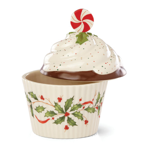 Lenox cupcake jar top close-up showing painted sprinkles and texture benefit