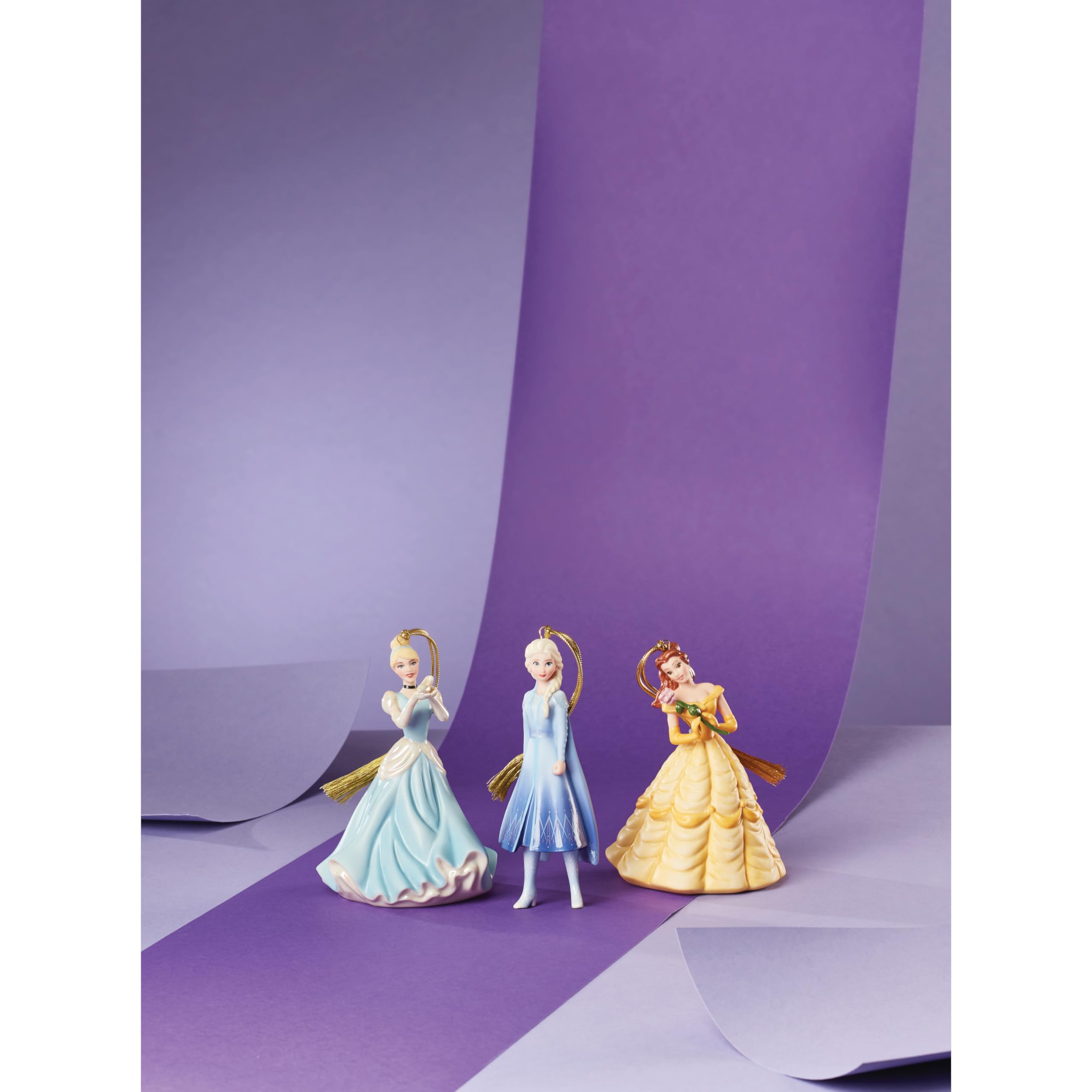 Lenox Elsa ornament held in hand to show scale and lightweight Lenox porcelain