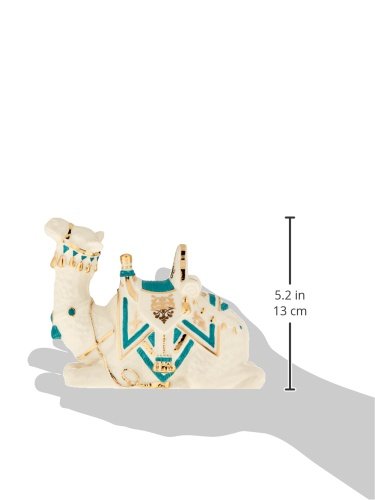 Lenox First Blessing camel close-up of hand-painted porcelain and gilded detail