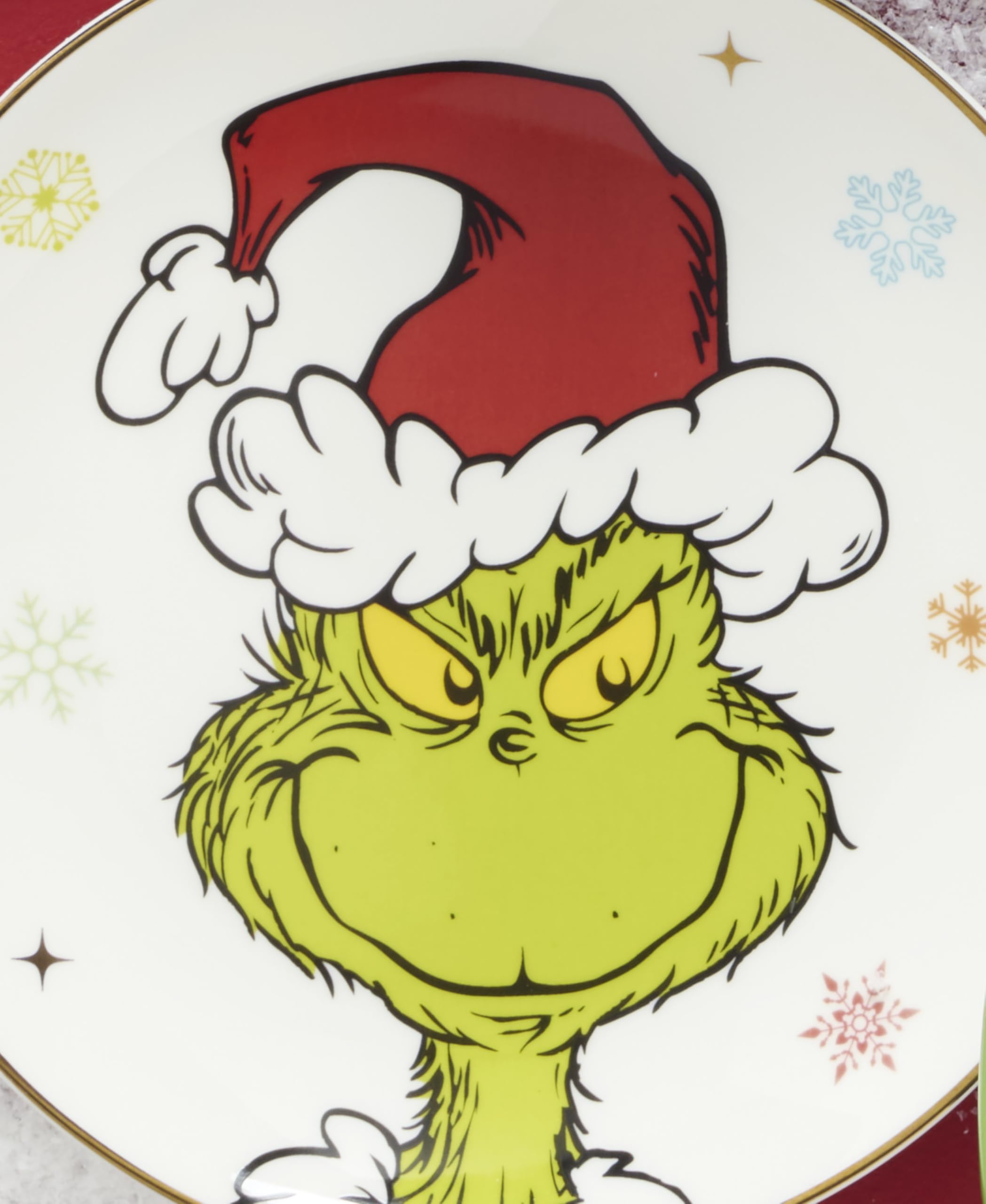 Lenox Cindy Lou Who plate with bright colors for festive display