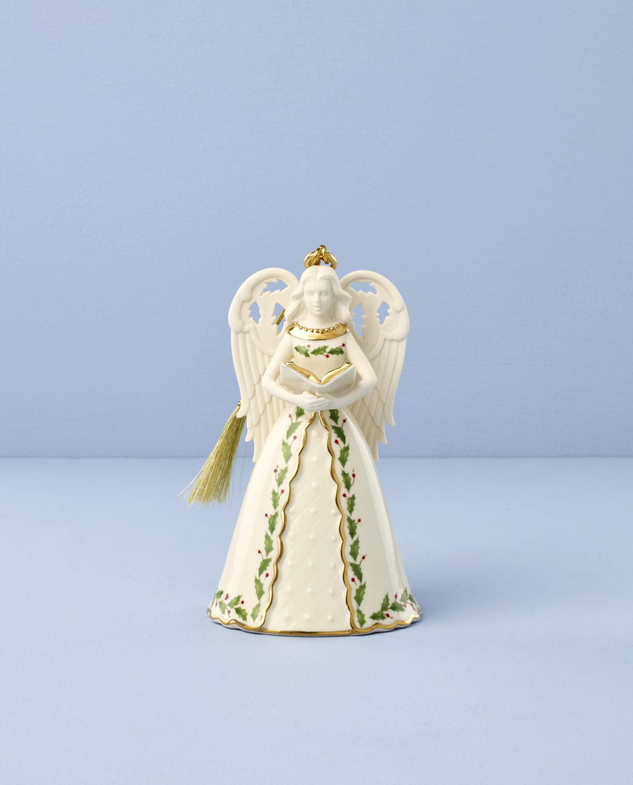 Lenox ornament wing close-up highlighting gold accents for sparkle