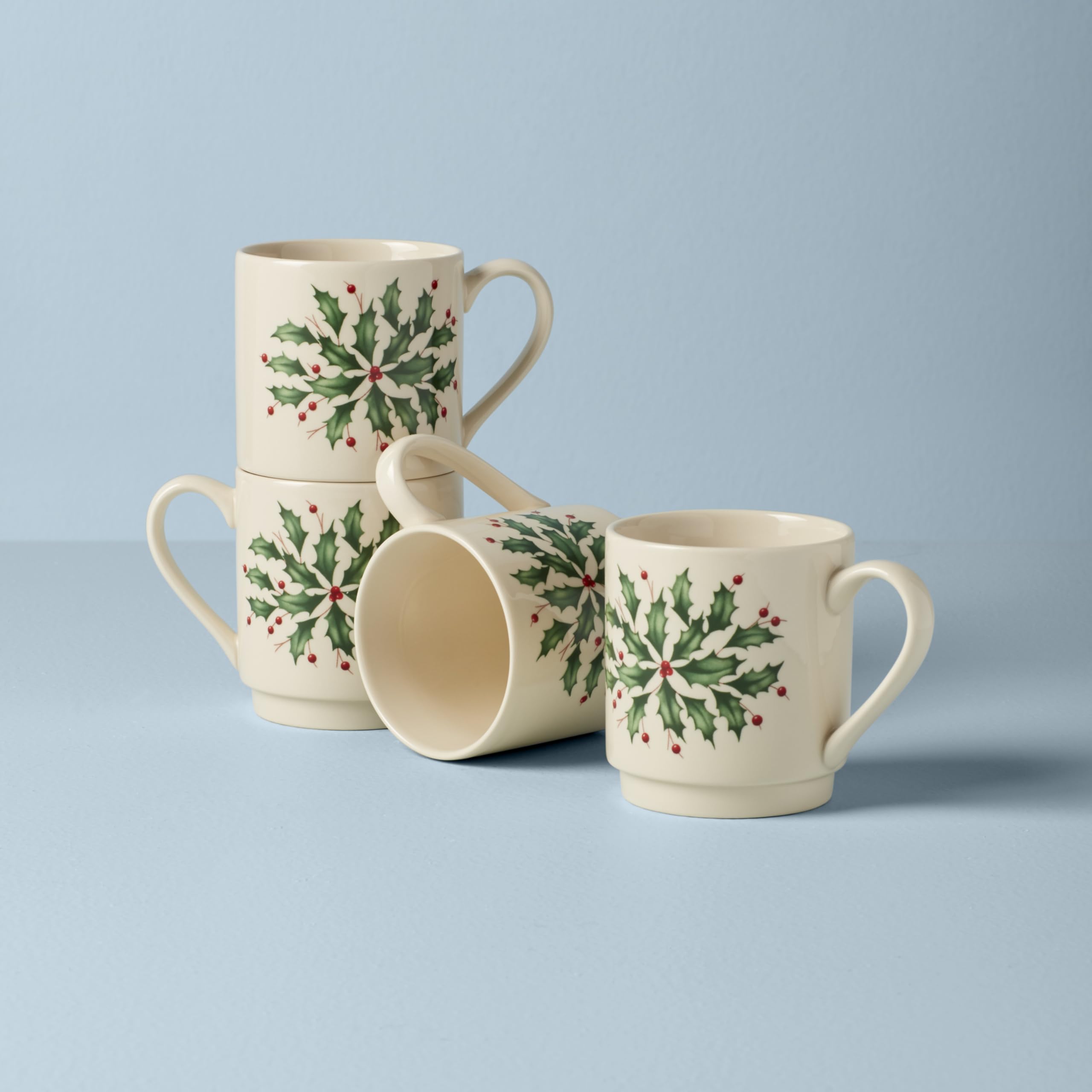 Lenox mugs on a holiday table setting showing versatility and hosting-ready benefit