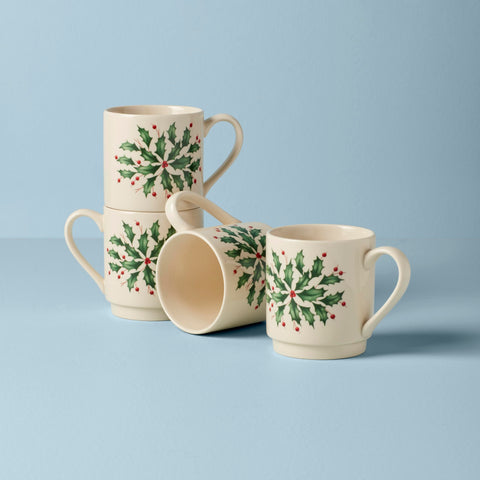 Lenox mugs on a holiday table setting showing versatility and hosting-ready benefit