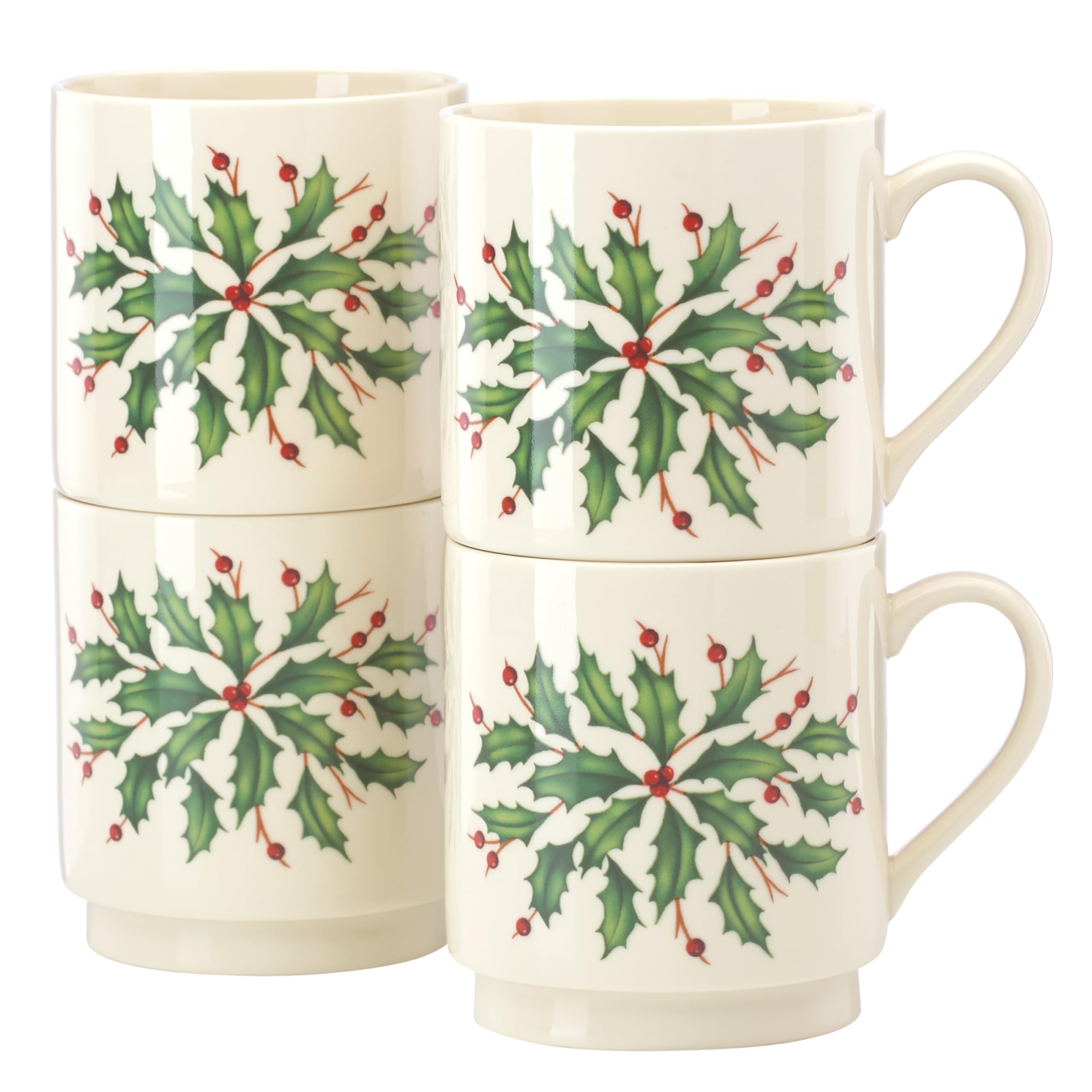 Lenox stacked mugs profile demonstrating compact storage and space-saving benefit