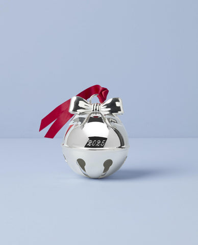 Lenox close-up of bow and silverplate texture highlighting decorative detail and durability