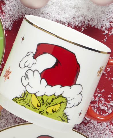 Lenox Merry Grinchmas base label and mark proving official licensing, authentic collectible benefit