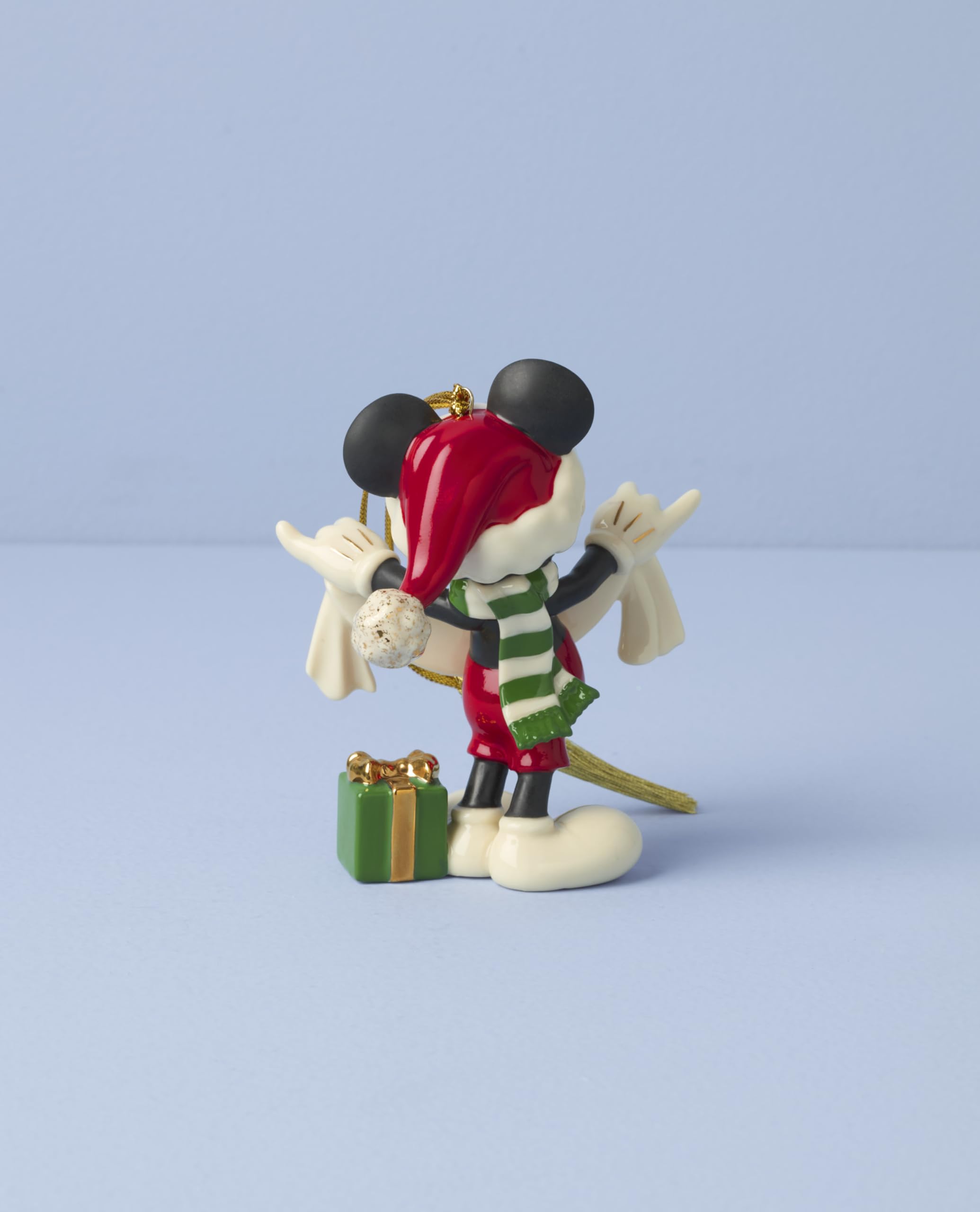 Lenox Mickey Mouse close-up of painted face and present benefit: vivid character detail