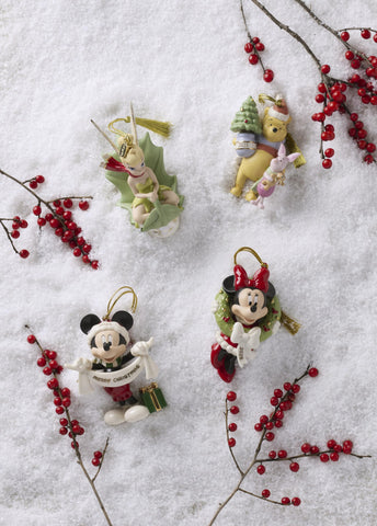 Lenox Mickey Mouse ornament on Christmas tree benefit: adds classic Disney charm