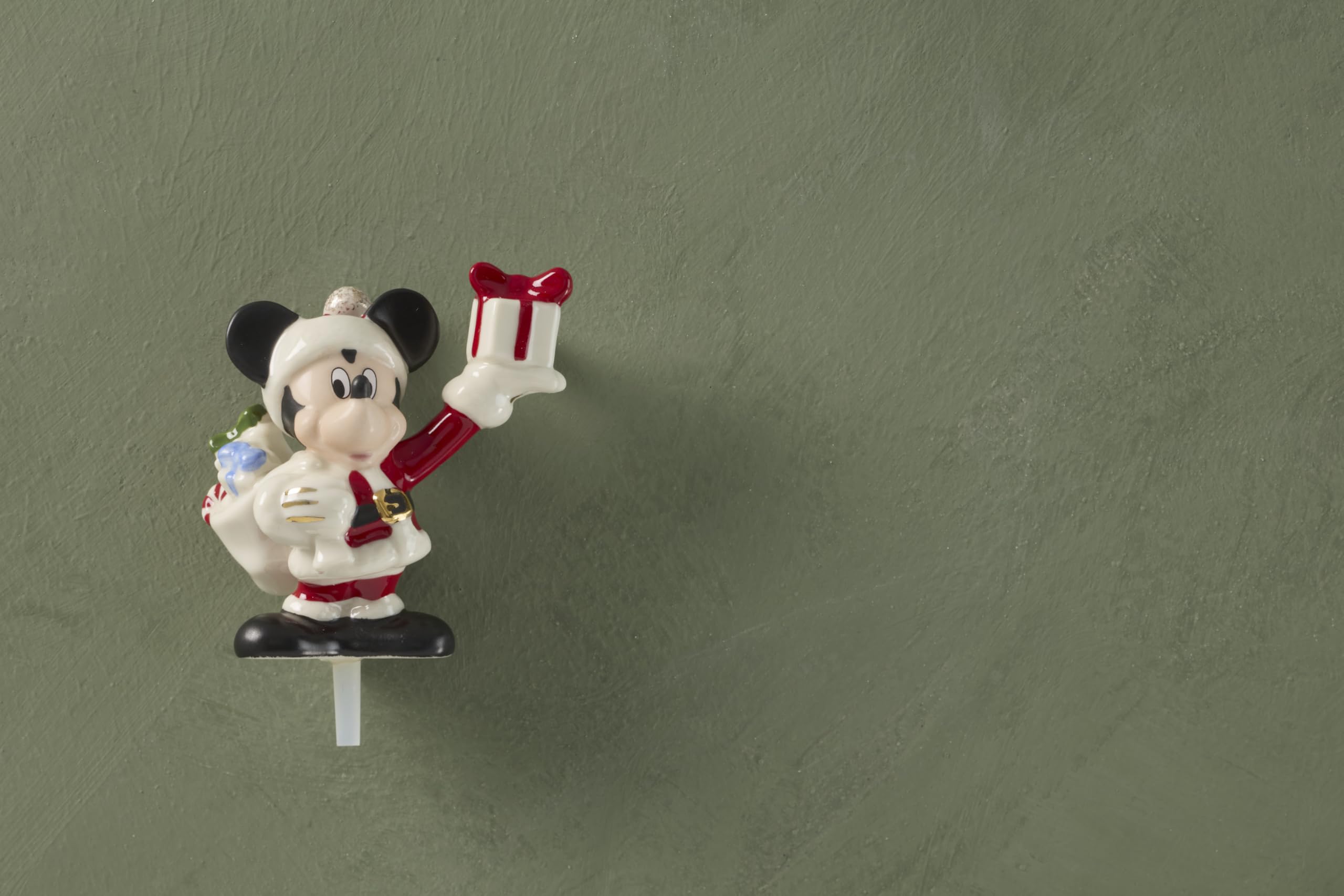 Lenox Mickey Mouse Popper next to a fork showing scale to plan displays