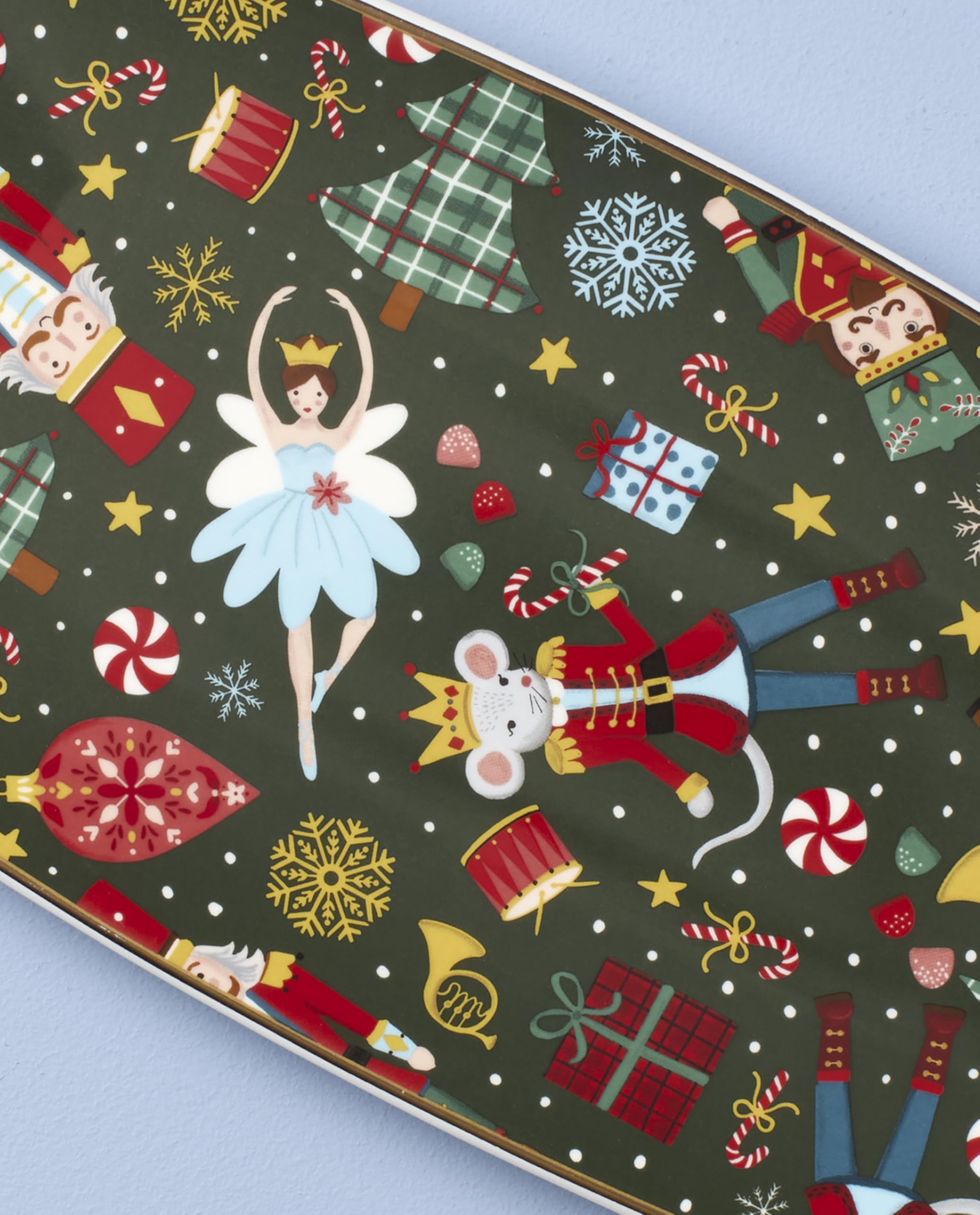Lenox illustration detail with peppermint motif adding whimsical charm to displays benefit