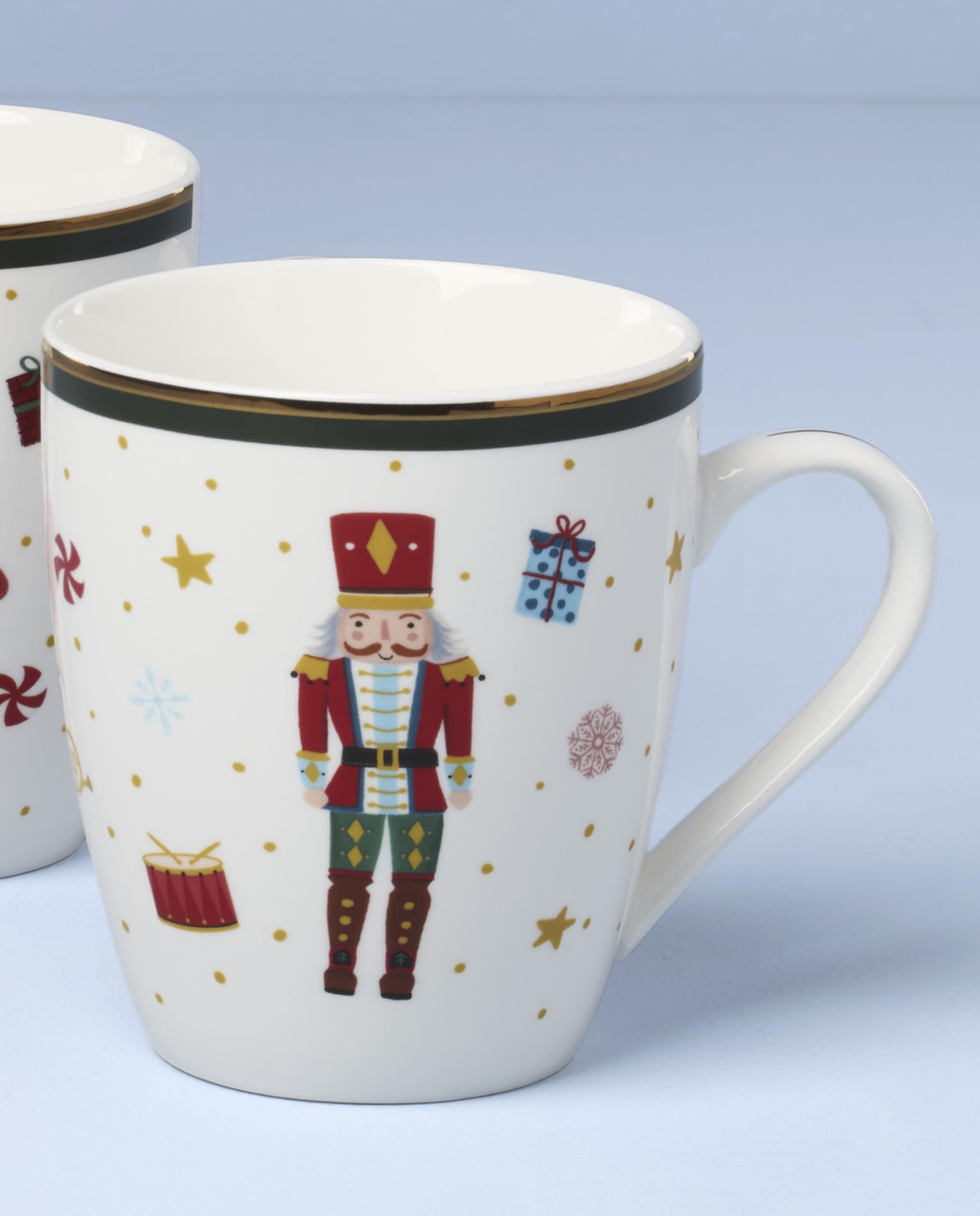 Lenox mug in use with hot cocoa showing comfort and seasonal warmth