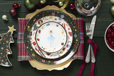 Lenox stacked plates side profile showing porcelain thickness benefit
