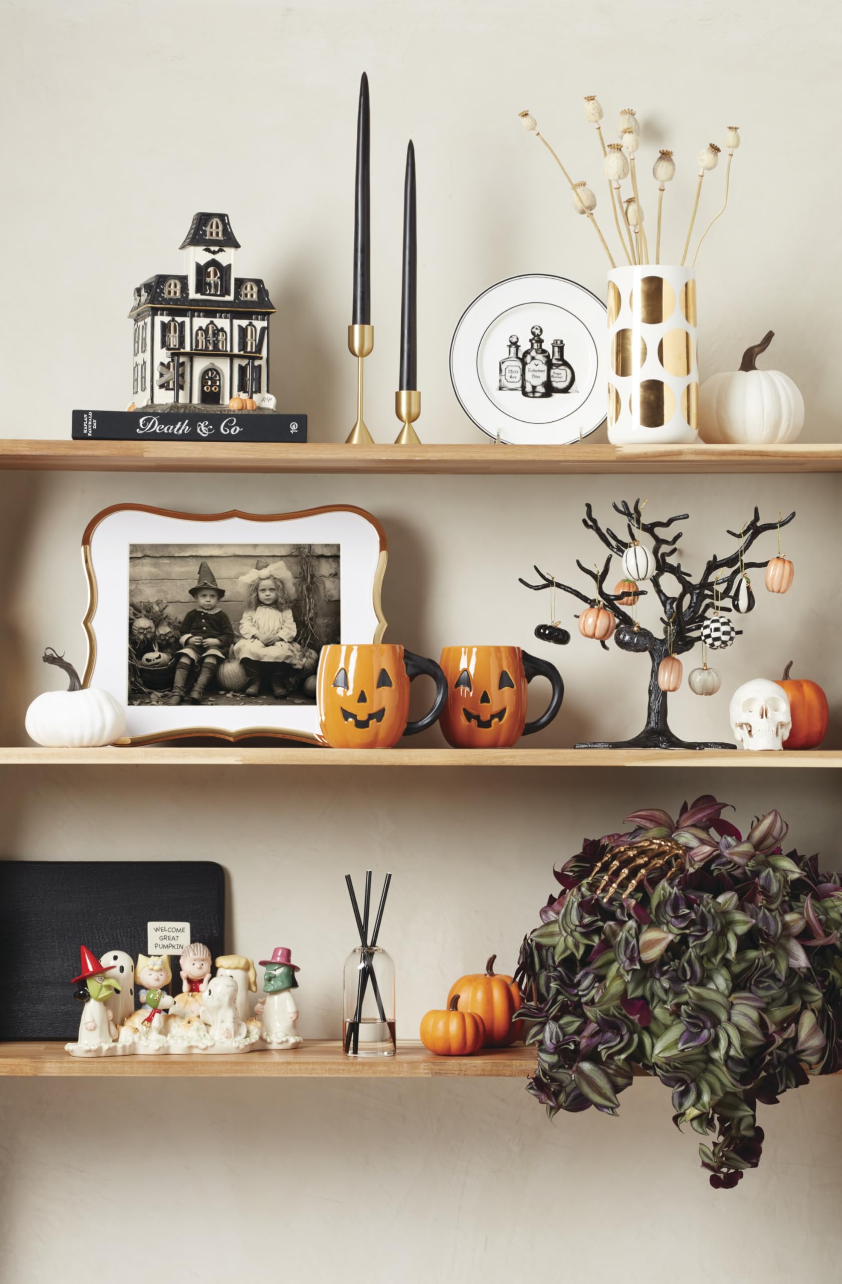 Lenox stacked plates side profile showing slim porcelain edges for compact storage