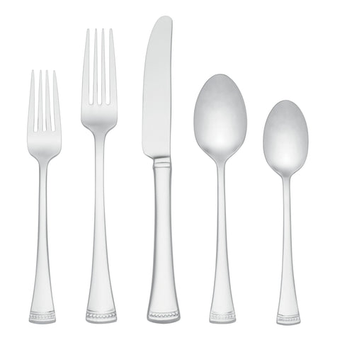 Lenox Portola front packaging showing elegant boxed set and polished finish benefit