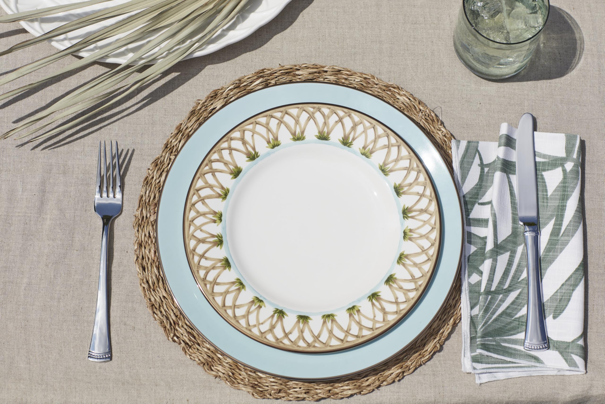 Lenox Portola full set arranged on table showing coordinated service for four benefit