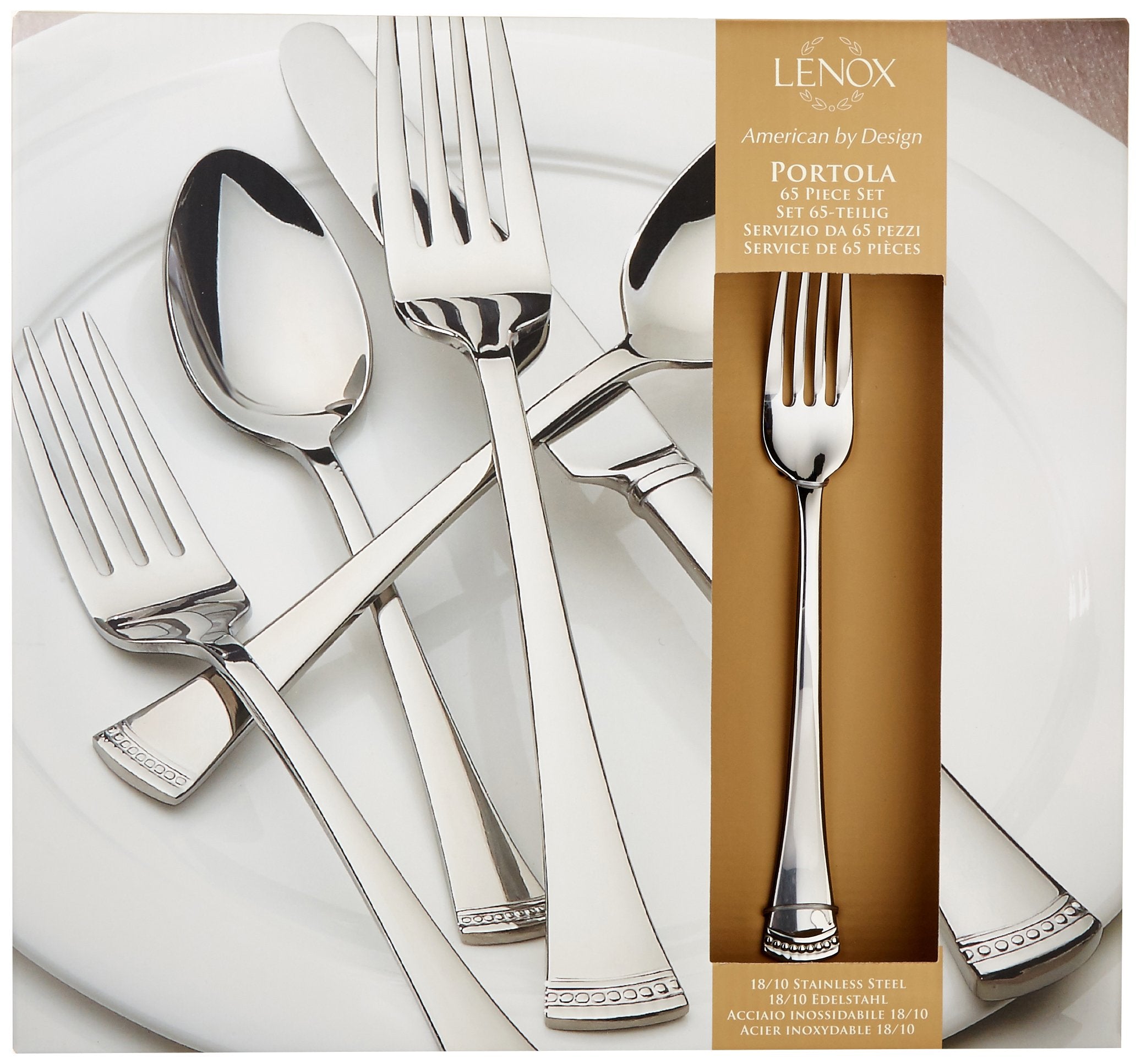 Lenox Portola single place setting displayed to show coordinated pieces