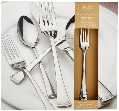 Lenox Portola single place setting displayed to show coordinated pieces