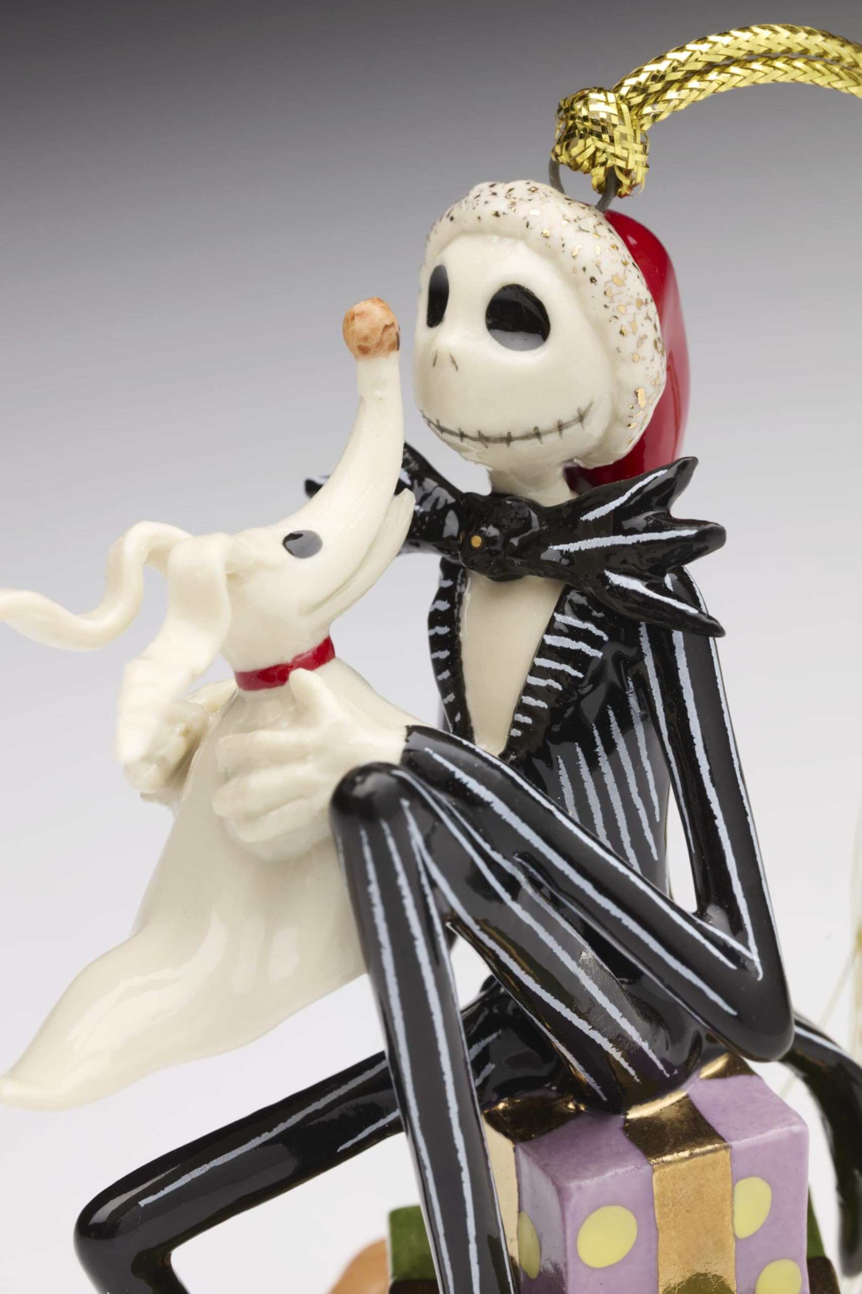 Lenox Santa Jack on mantel in seasonal display for whimsical decor