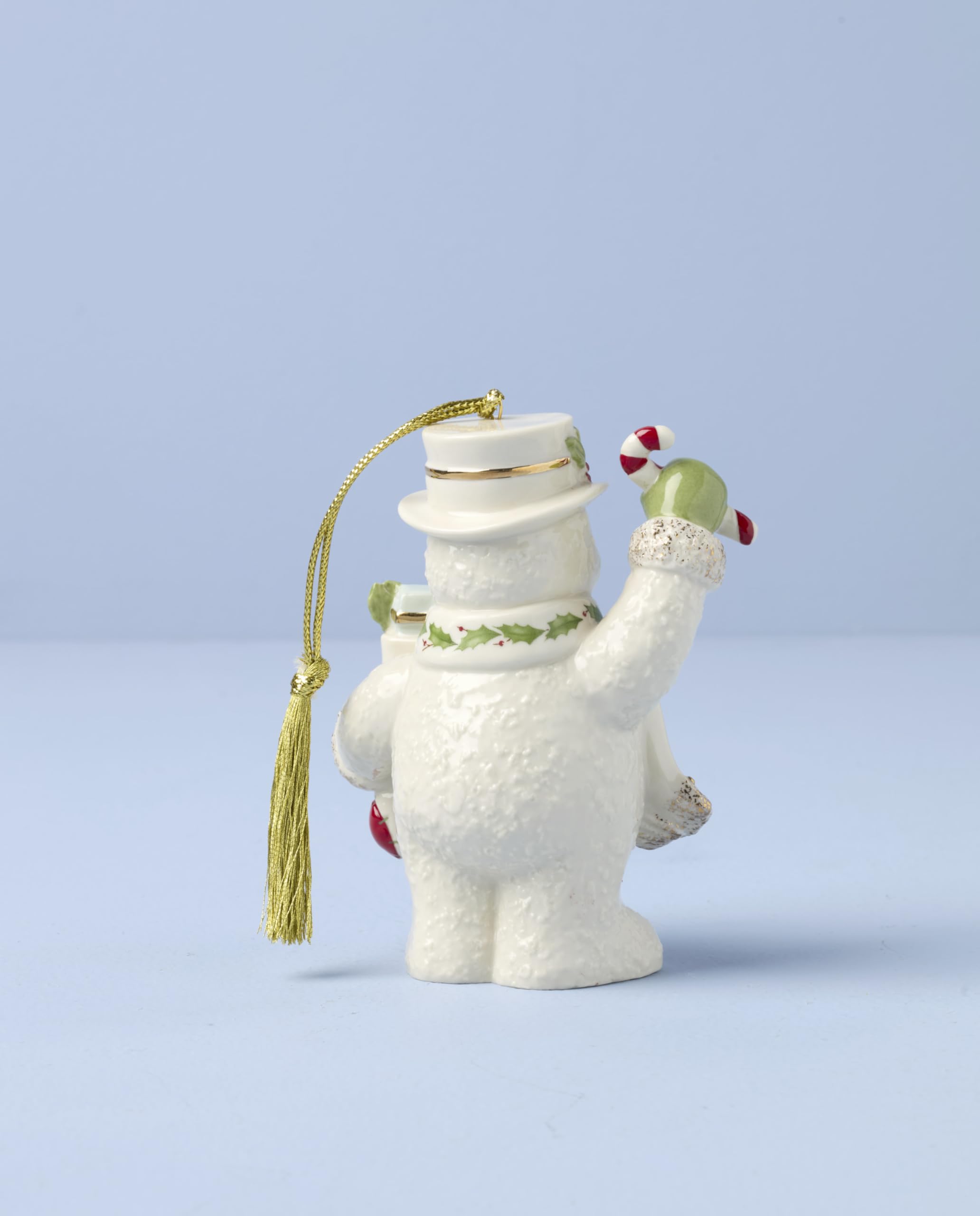 Lenox side profile showing stocking detail and form, adds festive tree charm