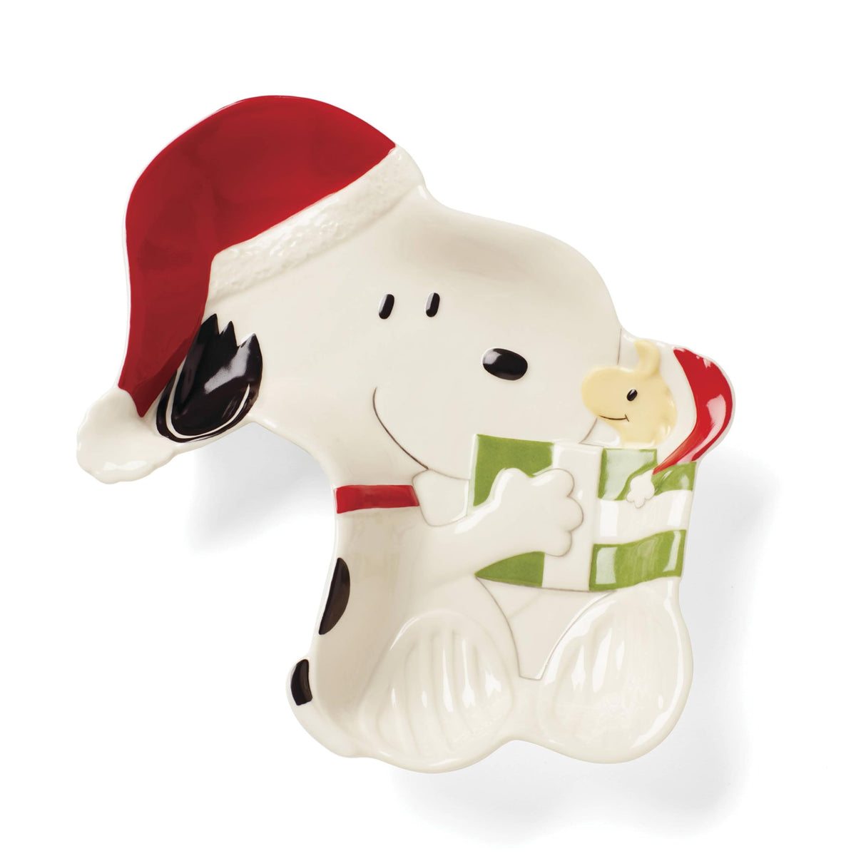 Lenox Snoopy front view showing festive illustration and glossy finish for cheerful display