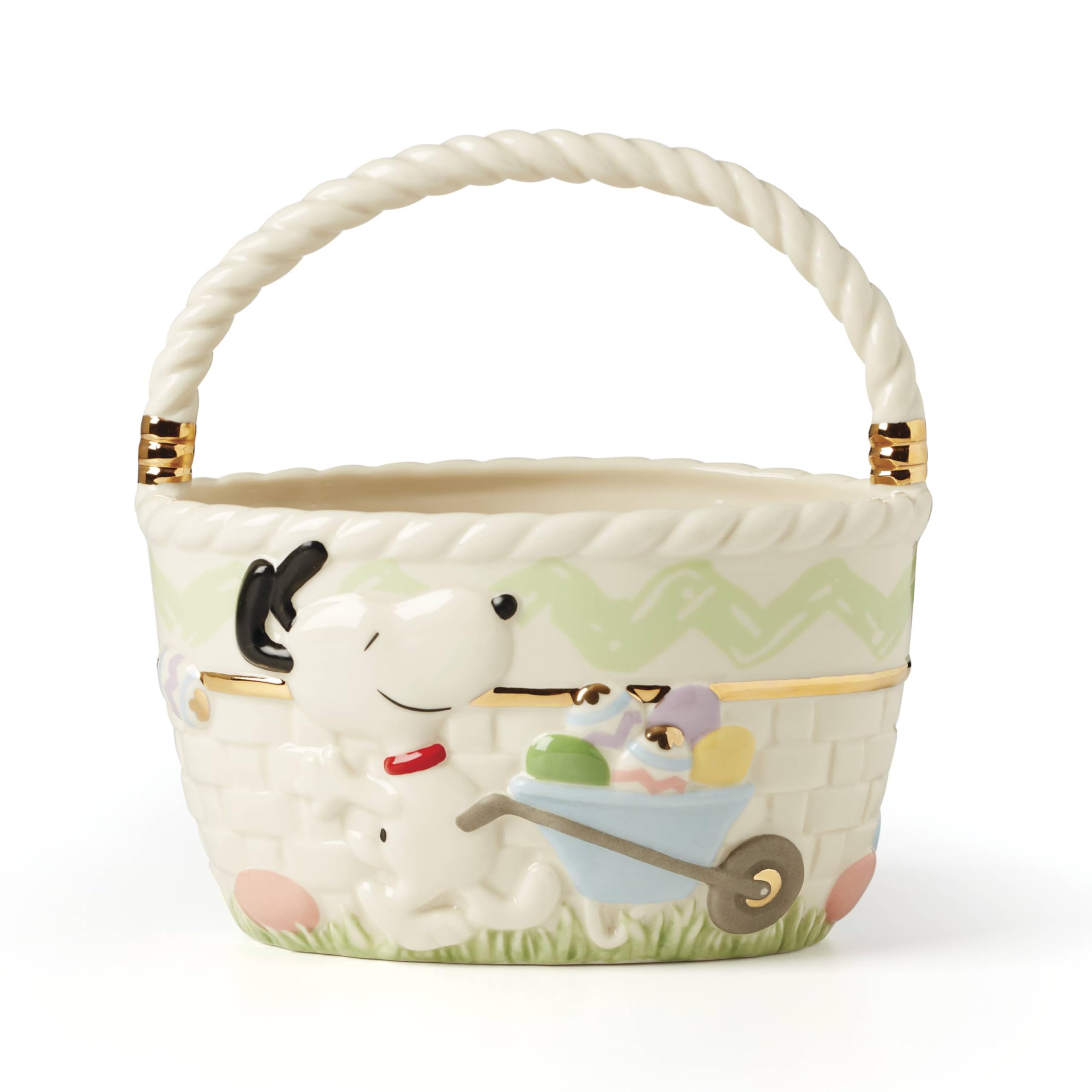 Lenox Snoopy and Woodstock front view showing cheerful characters and display appeal