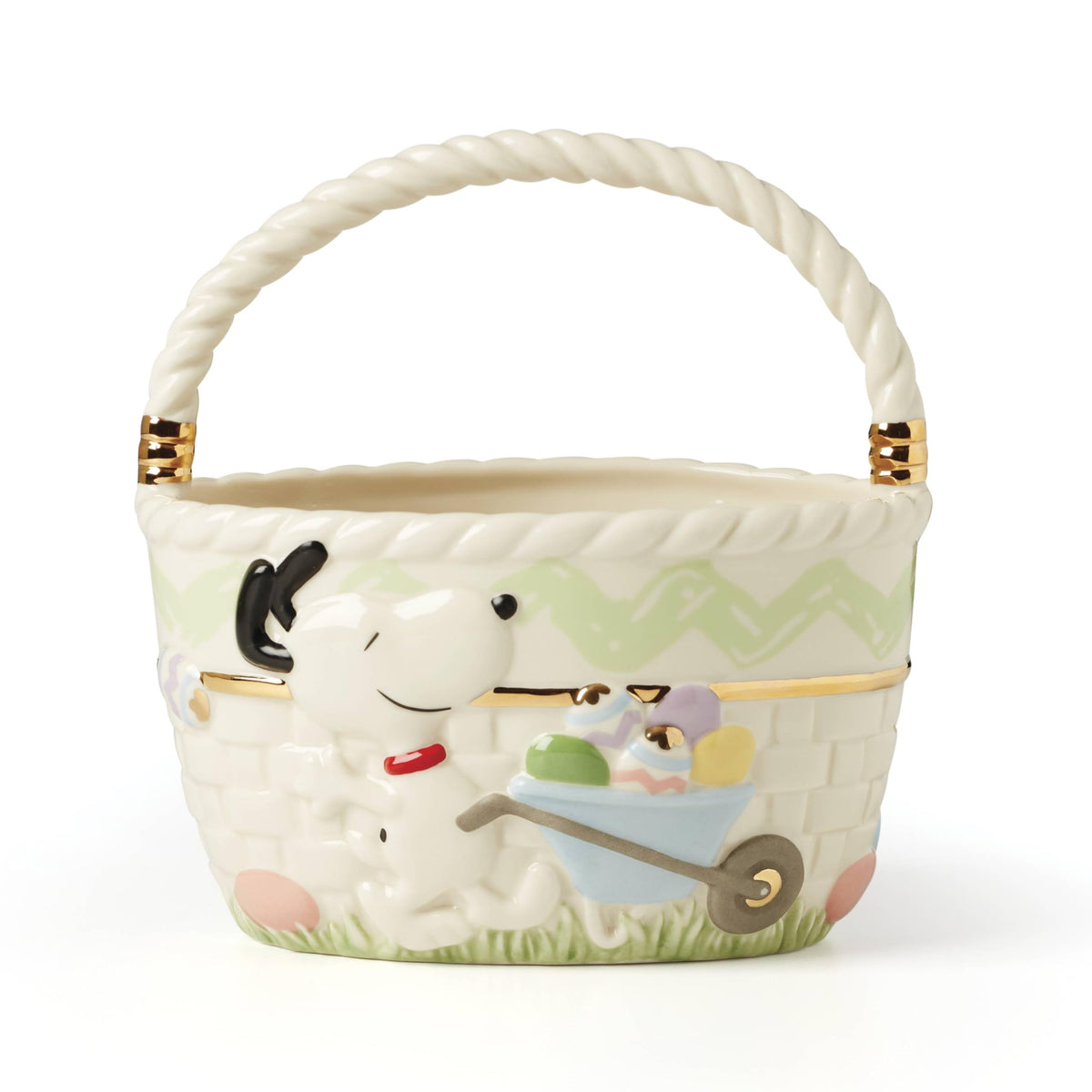 Lenox Snoopy and Woodstock front view showing cheerful characters and display appeal