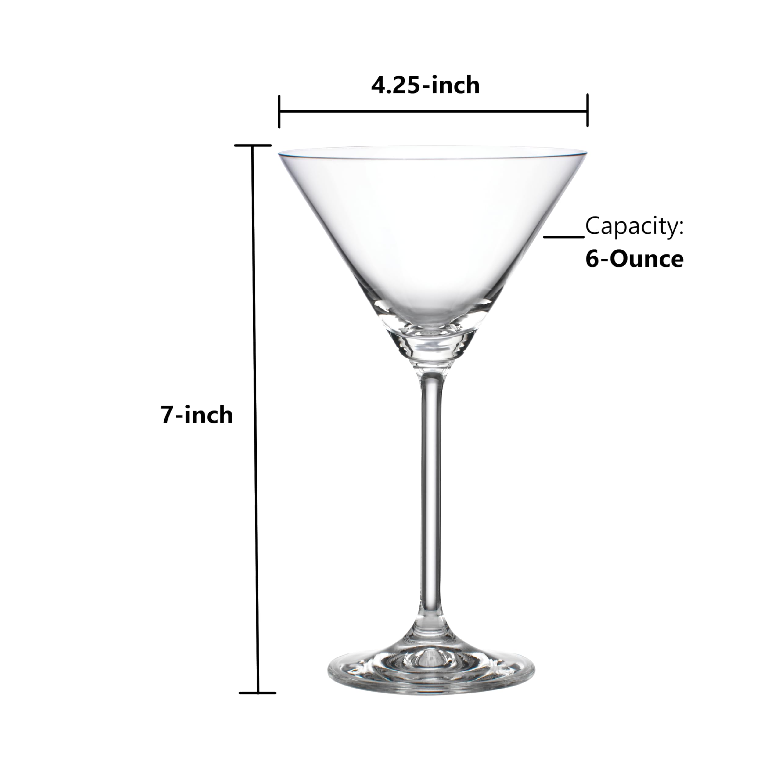 Lenox martini glass side profile highlighting classic silhouette benefit