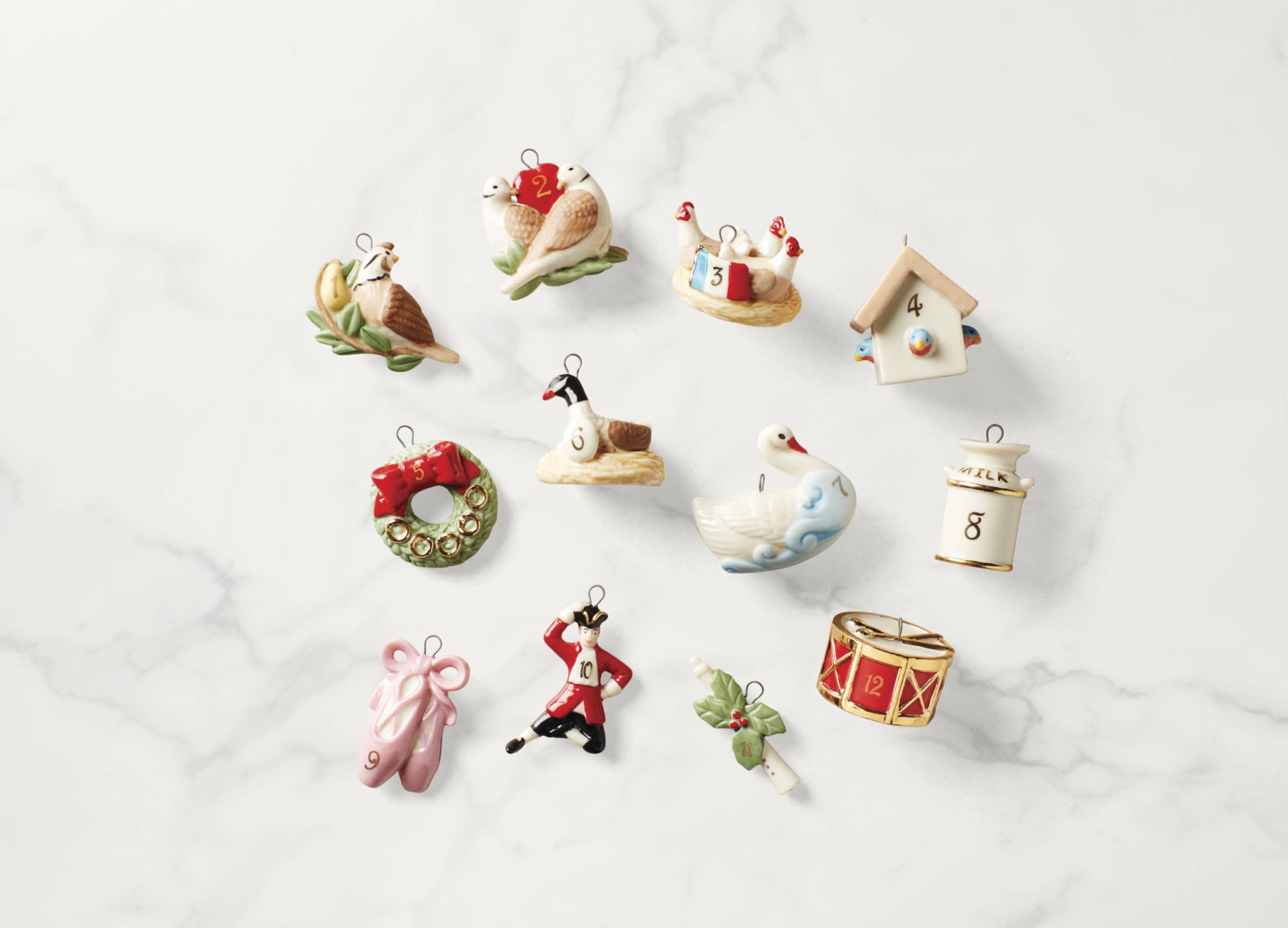 Lenox ornament beside a ruler to show scale and practical sizing benefit