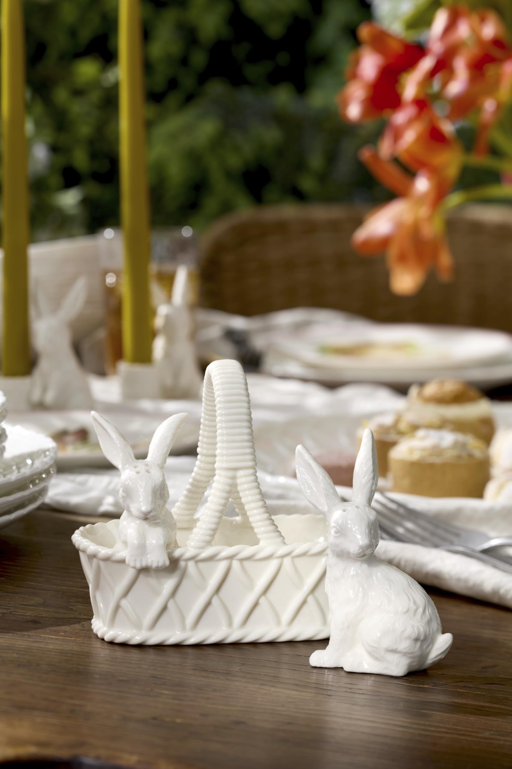 Lenox detailed rabbit ear close-up emphasizing fine porcelain craftsmanship
