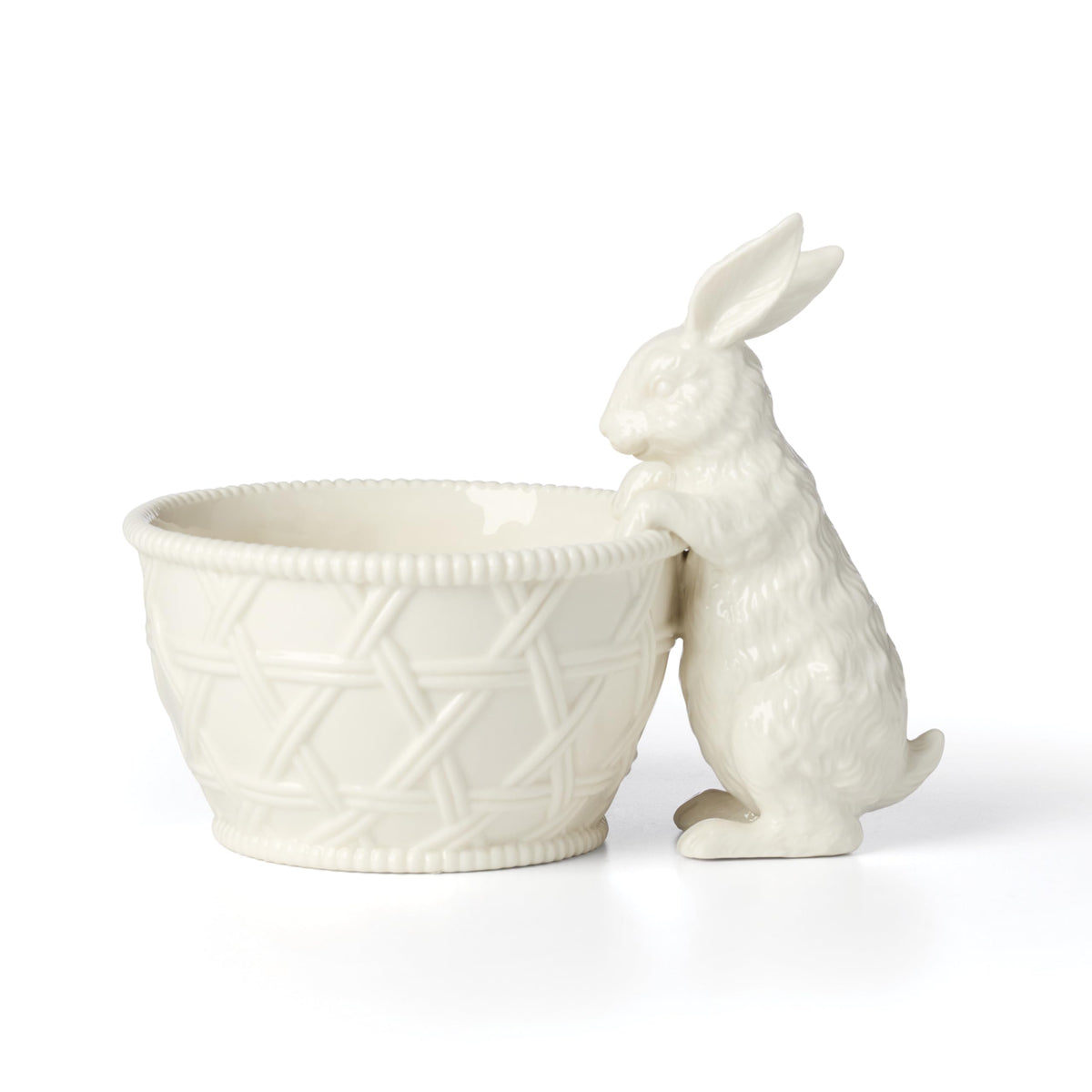 Lenox Wicker Creek Bunny front view showing porcelain charm and decorative appeal