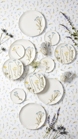 Lenox four different floral designs arranged together for mix-and-match styling