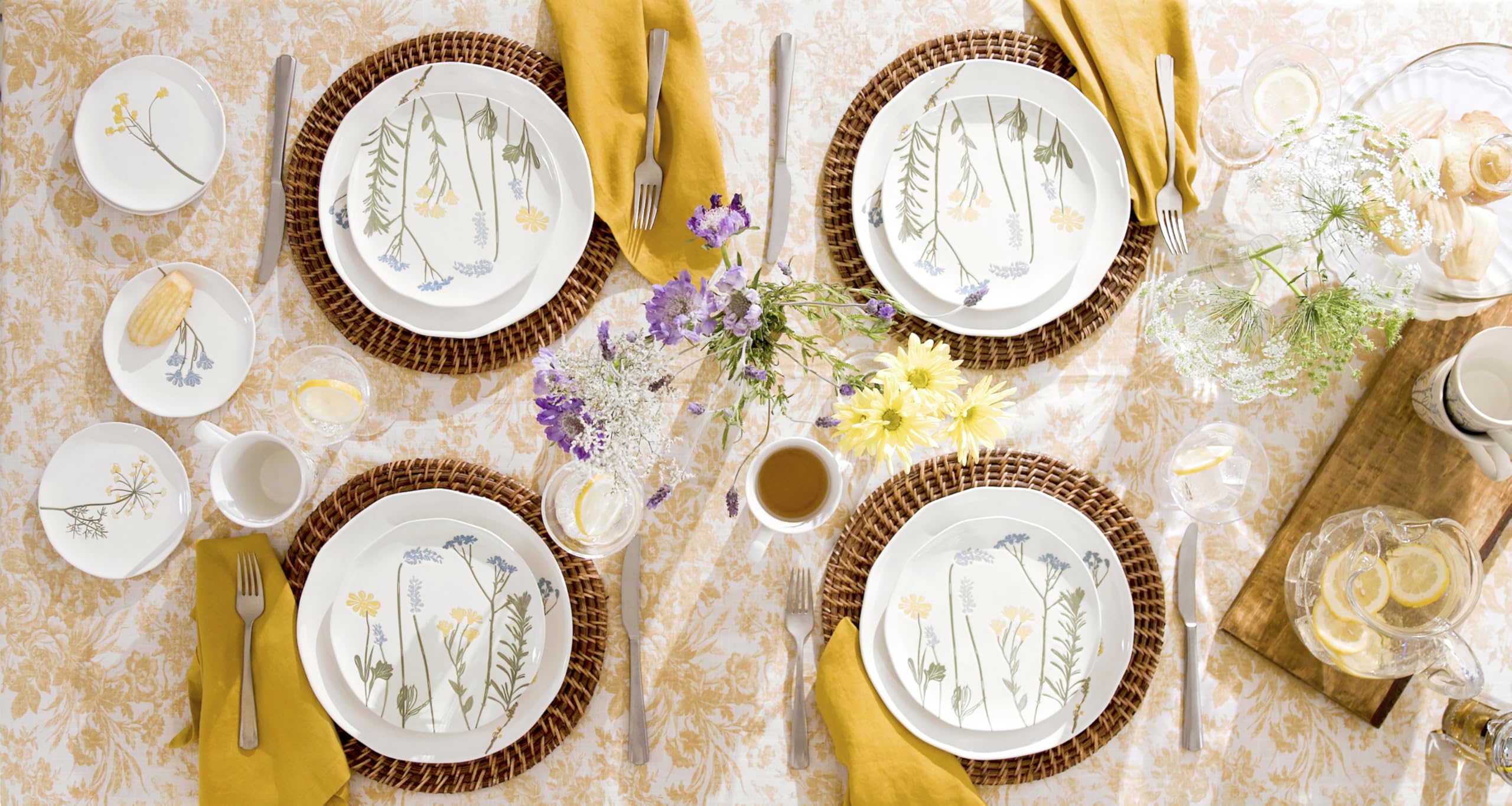 Lenox on a spring table setting creating a fresh, inviting entertaining mood