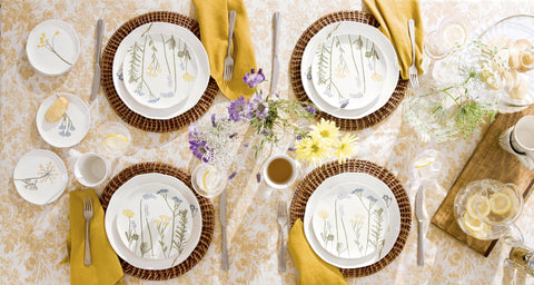 Lenox on a spring table setting creating a fresh, inviting entertaining mood