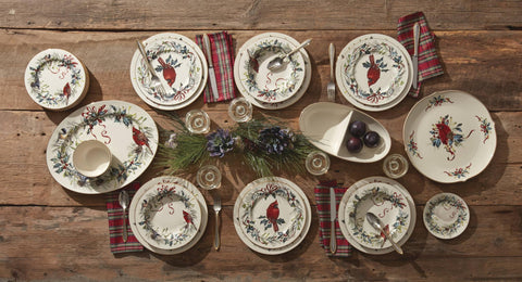 Lenox winter greetings gold rim detail highlighting 24k gold accent and refined edge protection