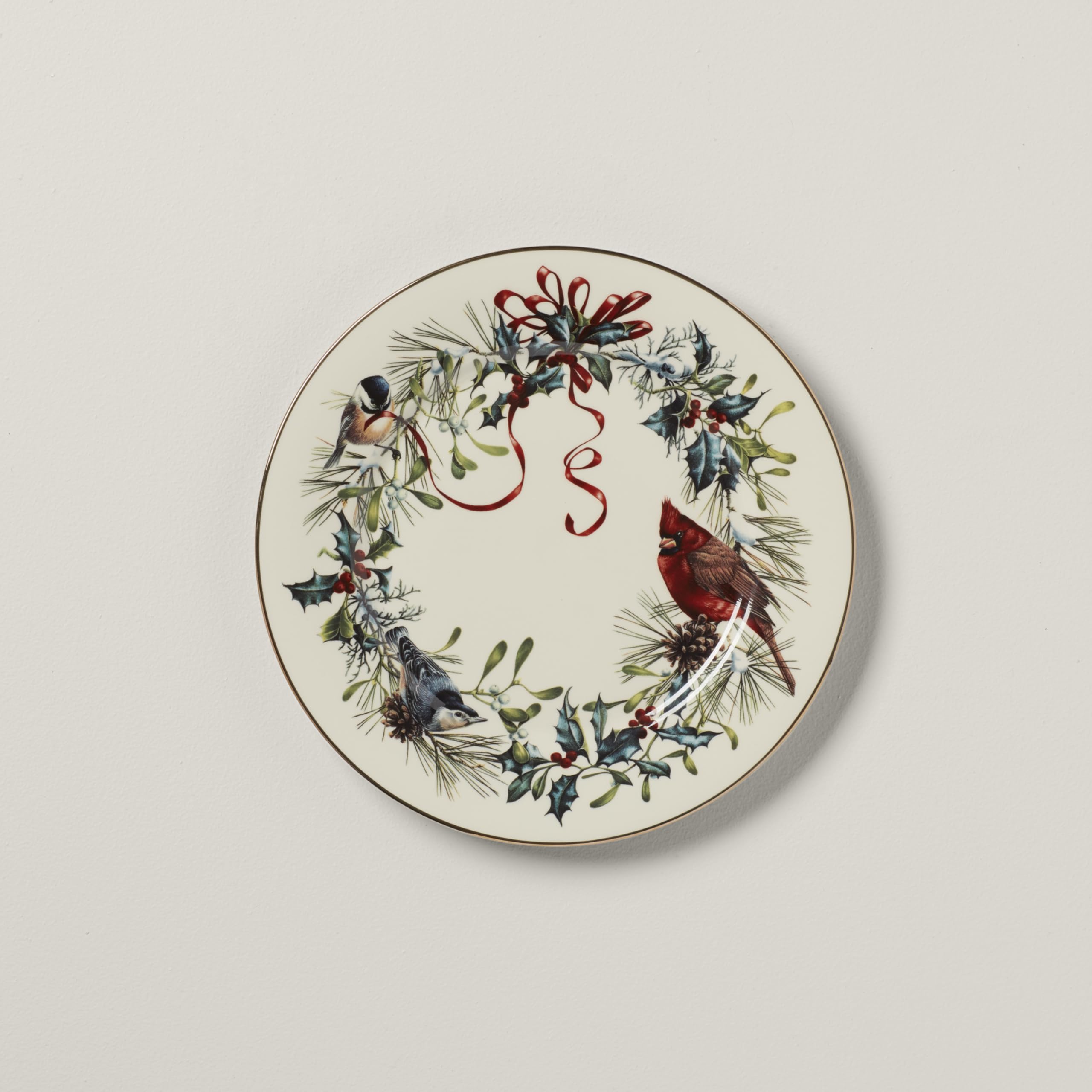 Lenox plate in holiday table setting showing seasonal styling potential