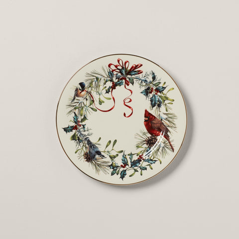 Lenox plate in holiday table setting showing seasonal styling potential