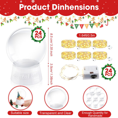 Lenwen globe filled with miniature tree and glitter showing personalized decoration benefit