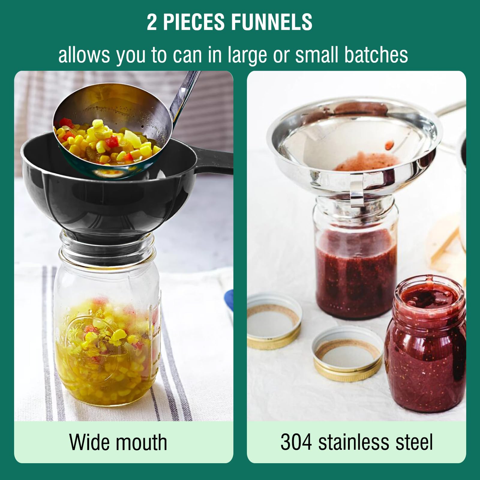 LEONICE funnel and tools detail for mess-free filling benefit