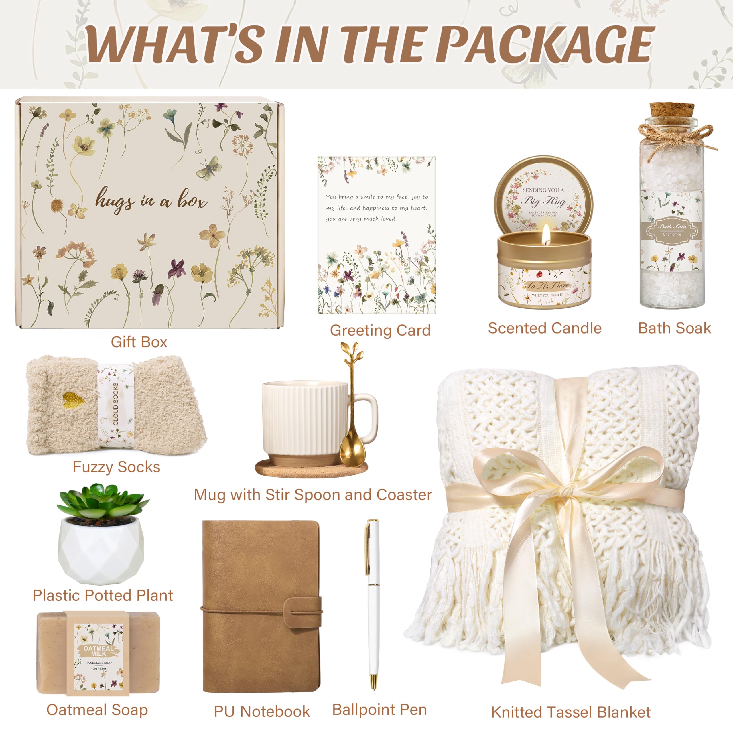 Lepiche gift contents arranged on a table demonstrating ease of use and presentation