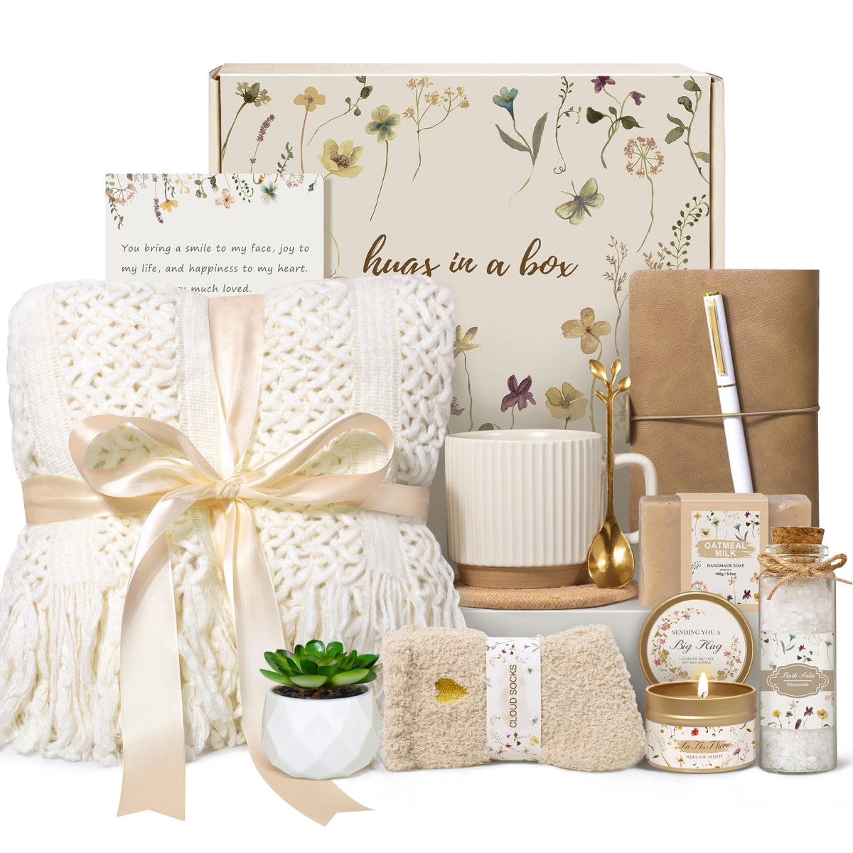 Lepiche gift box front view showing elegant ivory packaging and ready-to-gift appeal