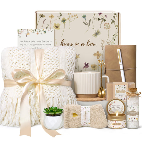 Lepiche gift box front view showing elegant ivory packaging and ready-to-gift appeal