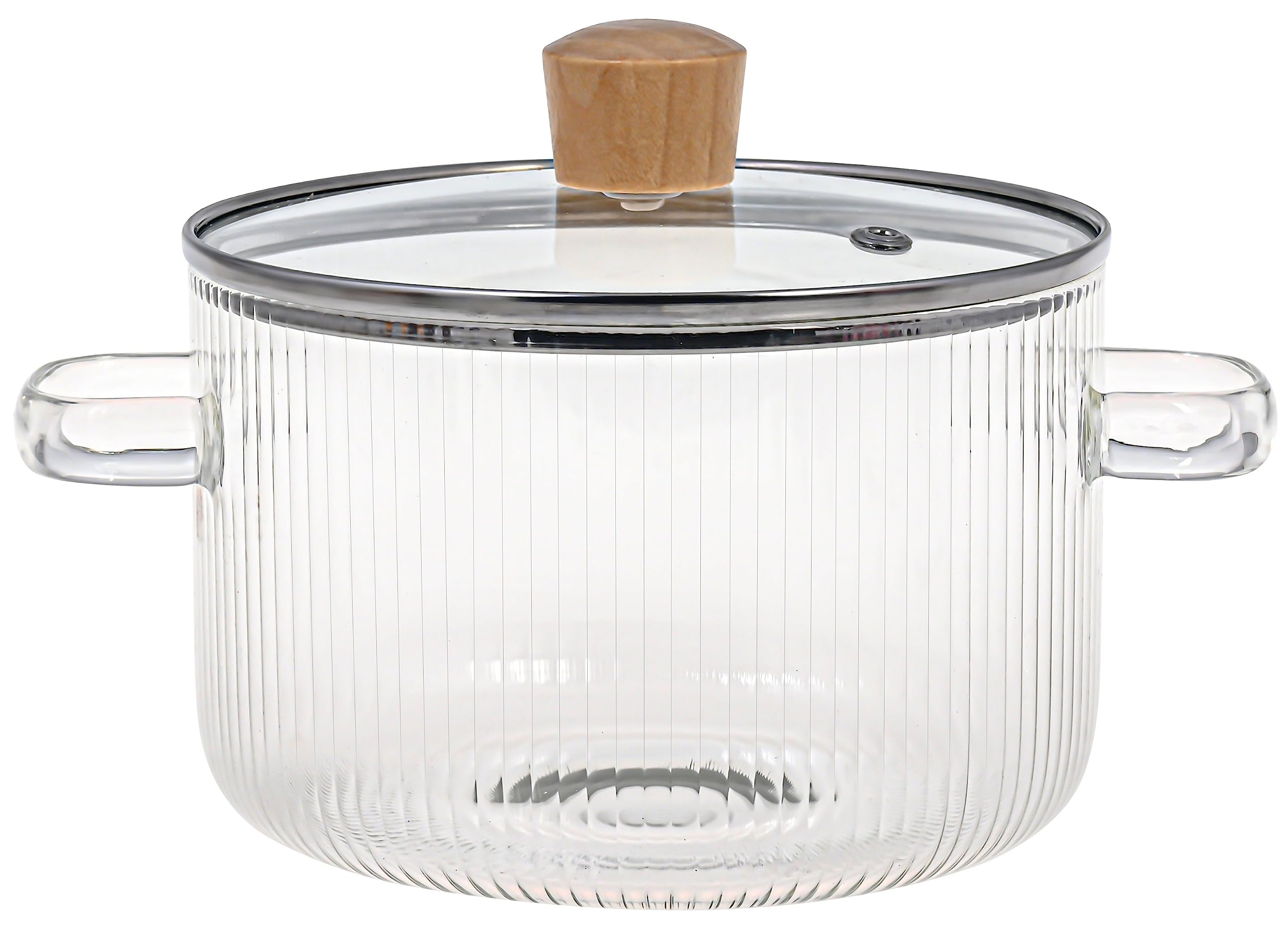 Le'raze stylish kitchen lifestyle displaying clear pot in modern kitchen for presentation