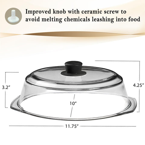 Le'raze in microwave blocking splatter and keeping microwave clean