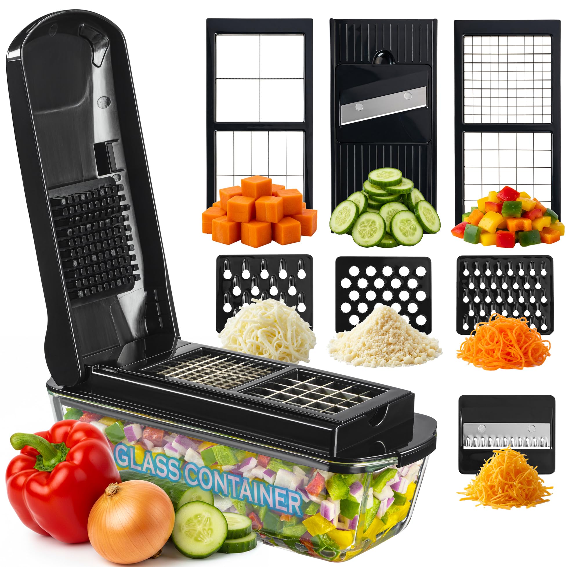 Le'raze front view showing glass container and all-in-one benefit