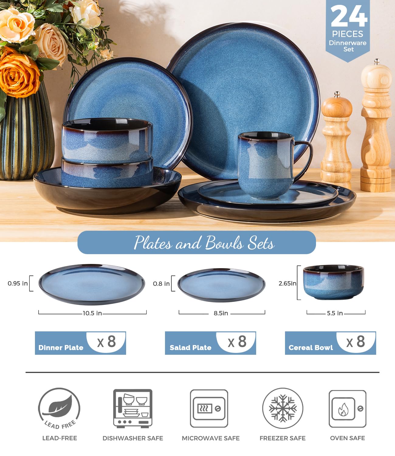 LERATIO salad plates stacked to show consistent color and rim