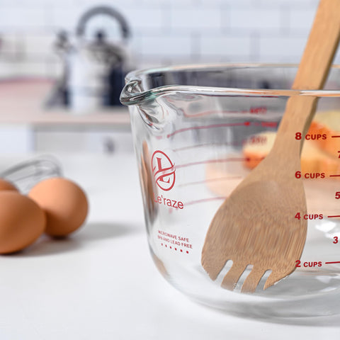 Le'raze lifestyle kitchen setup showing stylish, practical serving use