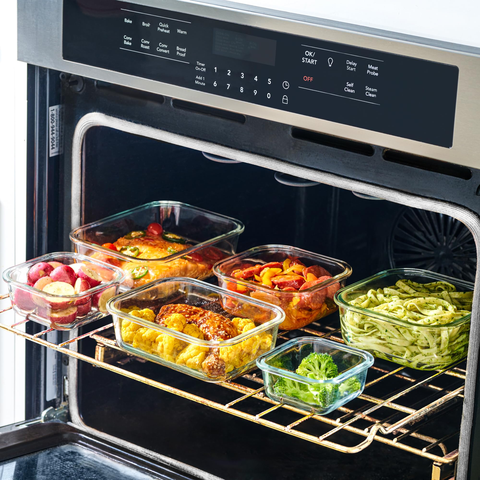 Le'raze nested empty containers stored compactly showing space-saving convenience benefit