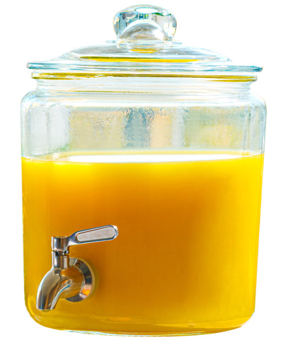 Le'raze size comparison next to a drinking glass, clear capacity and scale benefit
