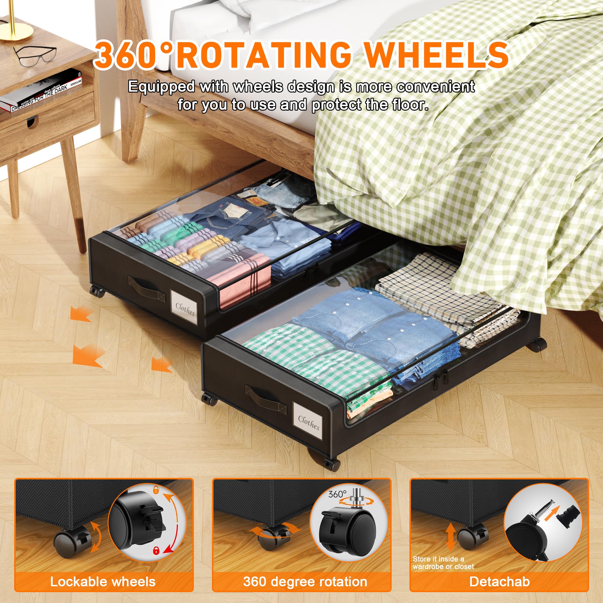 LESHZHEN transparent lid and label window for quick content identification benefit