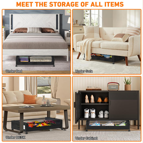 LESHZHEN storage drawer filled with blankets and clothes for space-saving benefit